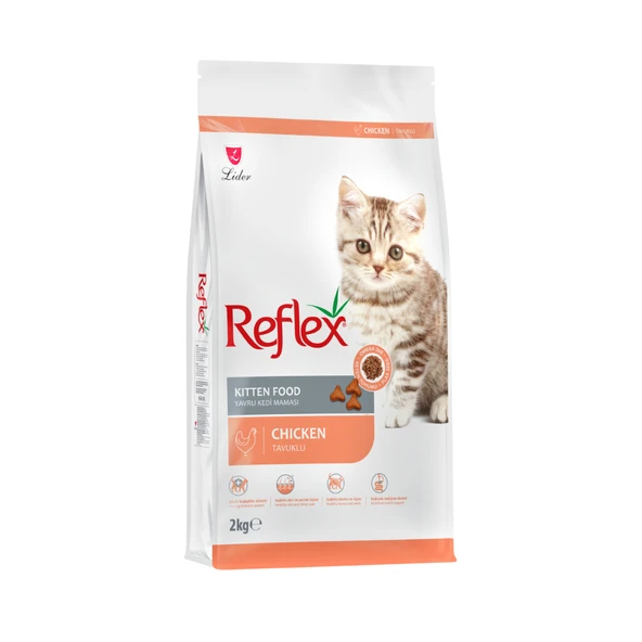 Reflex Tavuklu ve Pirinçli Yavru Kedi Maması 2kg ürün görseli 1