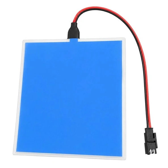 Powermaster PM-37724 100X100mm Elektrominesans (EL) 3V Led Panel Mavi Aydınlatmalı Esnek Yapı ürün görseli 1