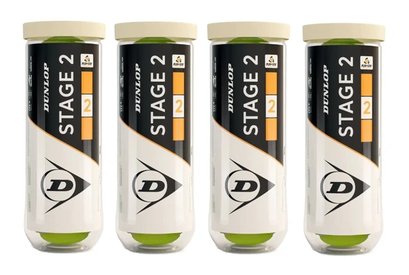 Dunlop Tb Stage 2 Orange 3'lü 4 Kutu Çocuk Tenis Topu ürün görseli 1