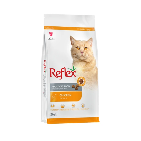Reflex Tavuklu ve Pirinçli Yetişkin Kedi Maması 2kg ürün görseli 1