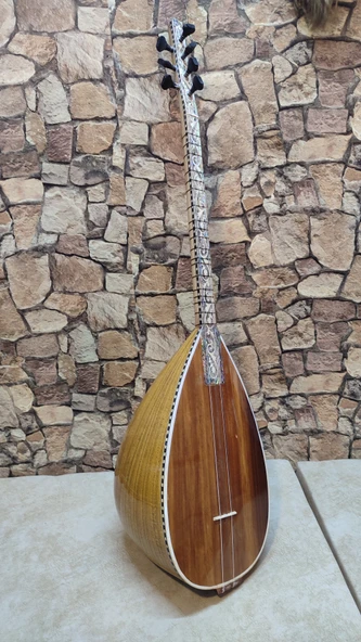Kısa sap sedef klavye dut bağlama - Resim 5