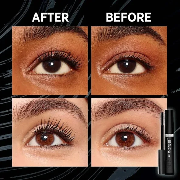 Loreal Paris Telescopic Lift Extra Black Maskara - Resim 2