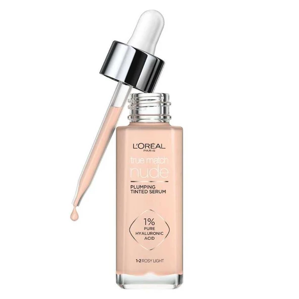 L'Oréal Paris True Match Nude Fondöten Serum 1-2 Rosy Light ürün görseli 1