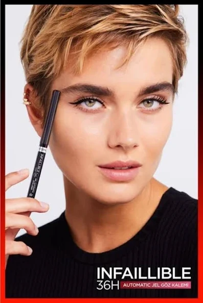 L'Oreal Paris Infaillable Automatic Jel Eyeliner 001 - Resim 3