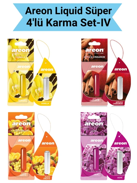 Areon Liquid 5 ml 4'lü Karma Set-4 ürün görseli 1
