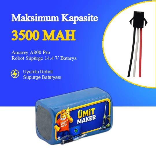 Amarey A800 Pro Robot Süpürge 3500 mAh Batarya ürün görseli 1