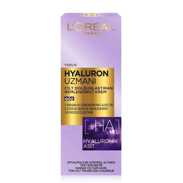 Loreal Paris Age Expert Hyaluron Eye- Nemlendirici Göz Çevresi Kremi 15 ml ürün görseli 1