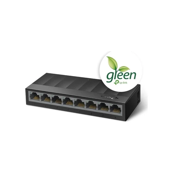 TP-Link LS1008G 8 Port 10/100/1000 Mbps Switch Plastik Kasa ürün görseli 1