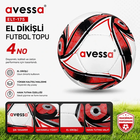 Avessa Elt-174 El Dikişli Futbol Topu No4 ürün görseli 1