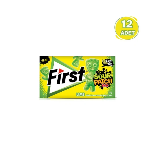First SPK Misket Limonu Aromalı Sakız 27 gr - 12 Adet ürün görseli 1