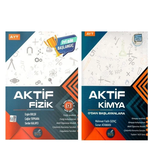 Aktif Öğrenme AYT Fizik ve Kimya 0 dan Başlayanlara Seti 2 Kitap ürün görseli 1