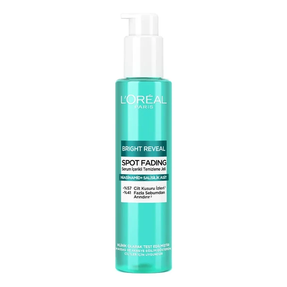 Loreal Paris Bright Reveal Spot Fading Serum İçerikli Temizleme Jeli 150 ml ürün görseli 1