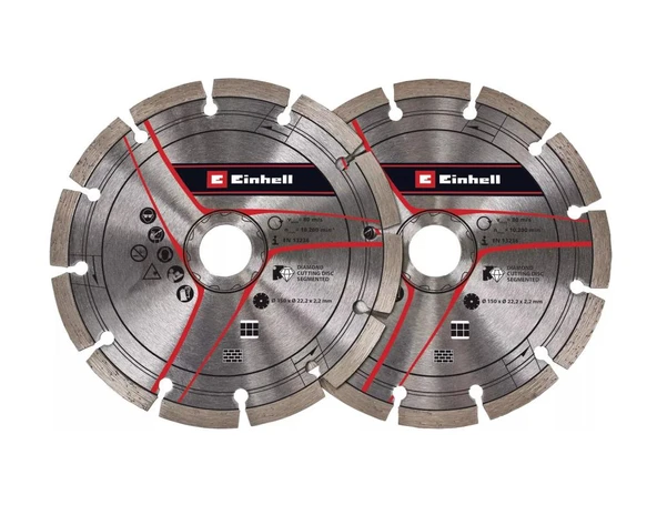 # TE-MA1700 İÇİN 2Lİ 150MM ELMAS KESME DİSKİ - EİNHELL ürün görseli 1