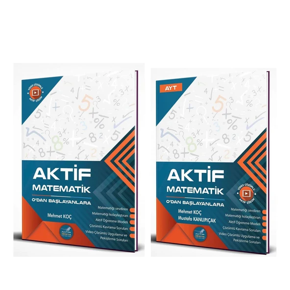 Aktif Öğrenme TYT ve AYT Matematik 0 dan Başlayanlara Seti 2 Kitap ürün görseli 1