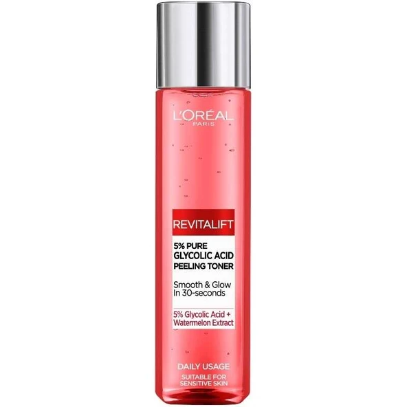 Loreal Paris Revitalift %5 Saf Glikolik Asit Peeling Etkili Tonik 180 ml ürün görseli 1