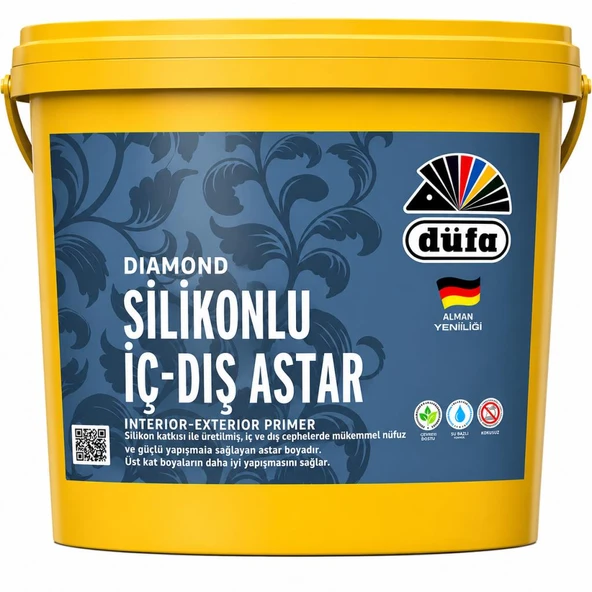 Düfa Diamond Silikonlu İç Dış Cephe Astarı 17.5 Kg Beyaz ürün görseli 1