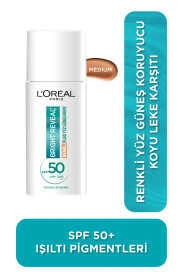 Loreal Paris Bright Reveal Spf 50+ Koyu Leke Karşıtı Renkli Fluid Günlük Yüz Güneş Kremi 50ml - Medium ürün görseli 1