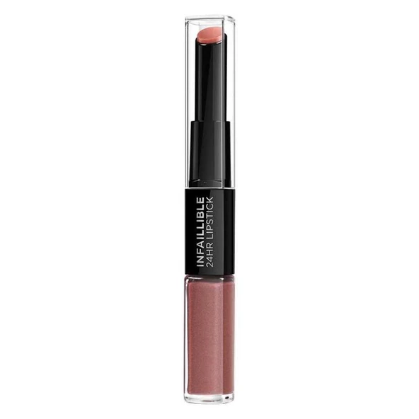 L'Oréal Paris Infaillible 2-Step 24 Saat Kalıcı Likit Ruj & Balm - 312 Incessant Russet ürün görseli 1