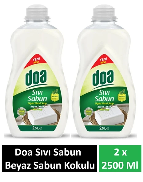 Doa Sıvı Sabun Beyaz Sabun Kukokulu 2.5 Lt x 2 Adet ürün görseli 1