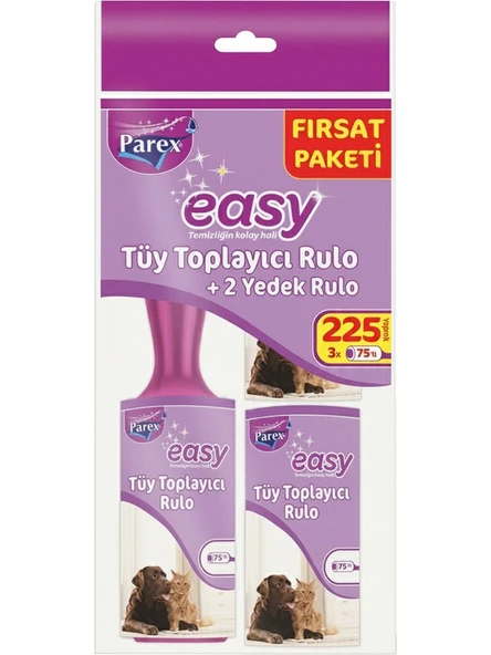 Parex Easy Tüy Toplayıcı Rulo Firsat Paketi 225'li ürün görseli 1