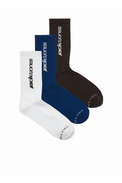 Jack Jones Pete Tennis 3 Lü Paket Erkek Çorap 12295438 ürün görseli 1