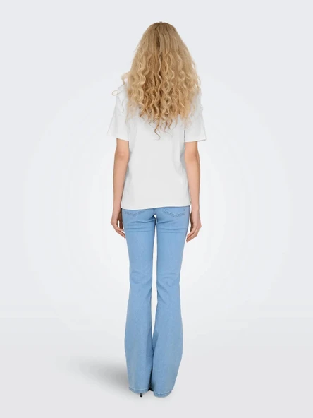 Only Monja Regular Fit Kadın Tişört 15320892 - Resim 5