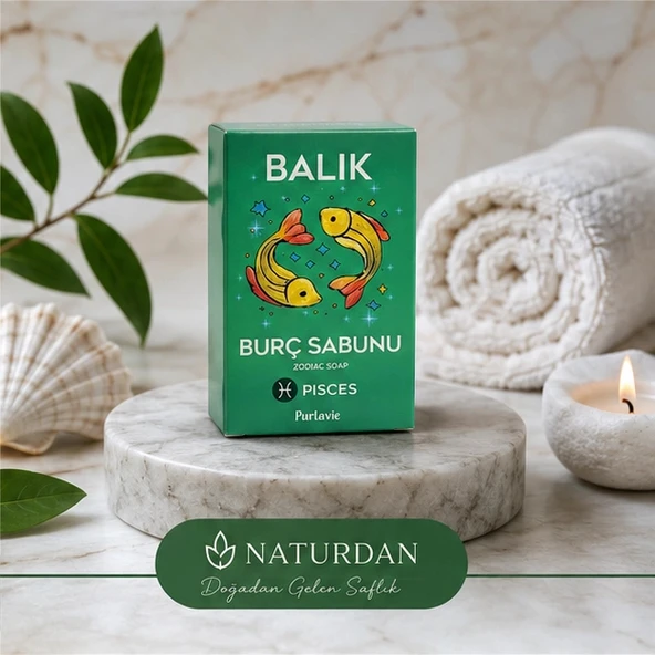 Balık Burç Sabunu Doğal El Yapımı 100g ürün görseli 1