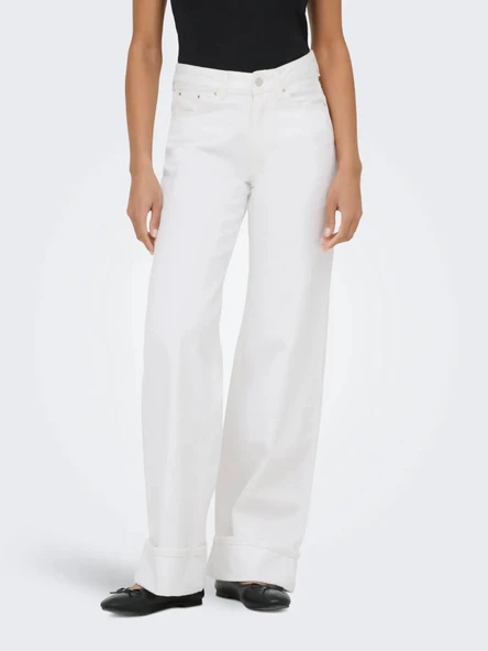 Only Lella Wide Leg Fit Kadın Jean Pantolon 15369502 ürün görseli 1