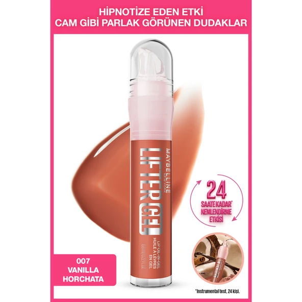 Maybelline New York Lifter Gel Ekstra Parlak ve Nemlendirici Dudak Parlatıcısı - 07 Vanilla Horchata ürün görseli 1