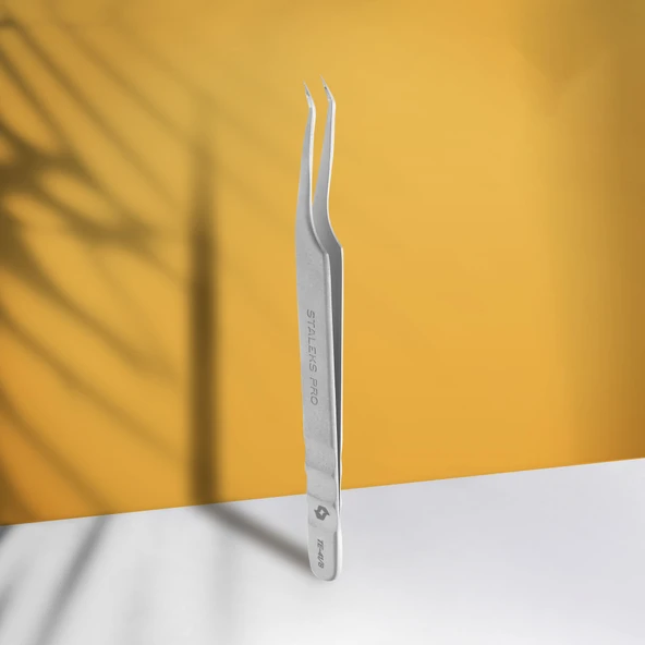 Staleks Expert Volume L Kirpik Cımbızı TE-41-8 ürün görseli 1