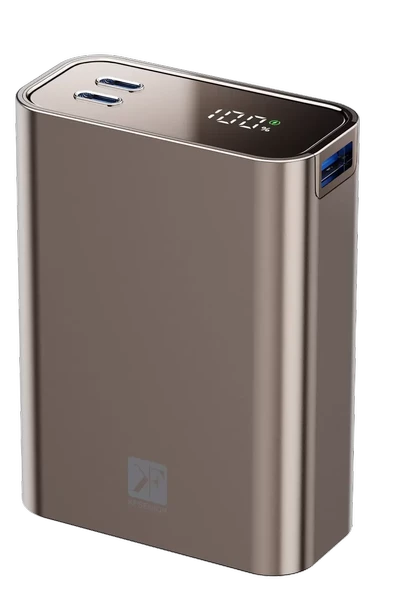 Newface PW501 20.000 mAh Dijital Göstergeli 2 Adet 45W Type-C ve 22.5W USB Çıkışlı Şarj PD Hızlı Şarj Powerbank - Titanyum ürün görseli 1