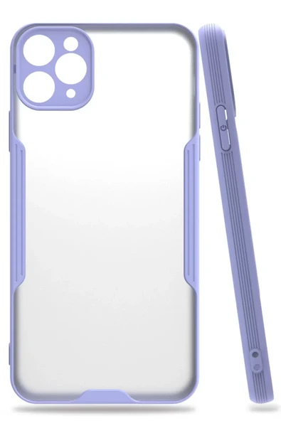 Newface Apple iPhone 11 Pro Max Kılıf Platin Silikon - Lila ürün görseli 1