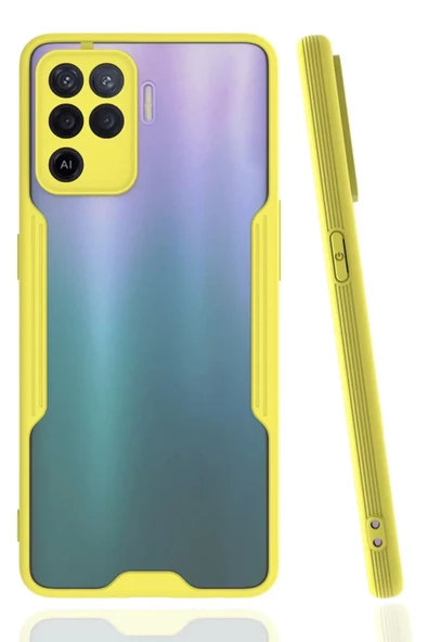 Newface Oppo Reno 5 Lite Kılıf Platin Silikon - Sarı ürün görseli 1