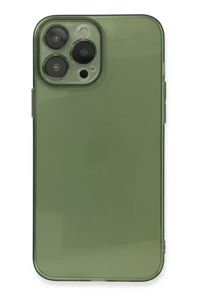 Newface Apple iPhone 13 Pro Kılıf Fly Lens Silikon - Yeşil ürün görseli 1