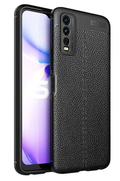 Newface Vivo Y11S Kılıf Auto Focus Kapak - Siyah ürün görseli 1
