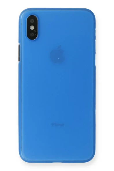 Newface Apple iPhone XS Max Kılıf PP Ultra İnce Kapak - Mavi ürün görseli 1