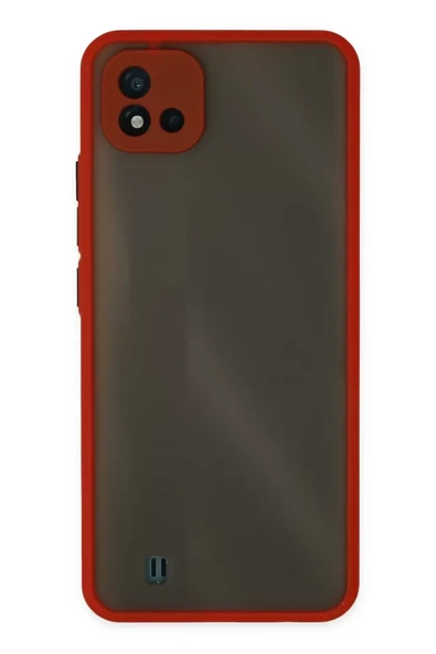 Newface Realme C11 2021 Kılıf Montreal Silikon Kapak - Kırmızı ürün görseli 1