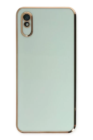 Newface Xiaomi Redmi 9A Kılıf Volet Silikon - Açık Yeşil ürün görseli 1