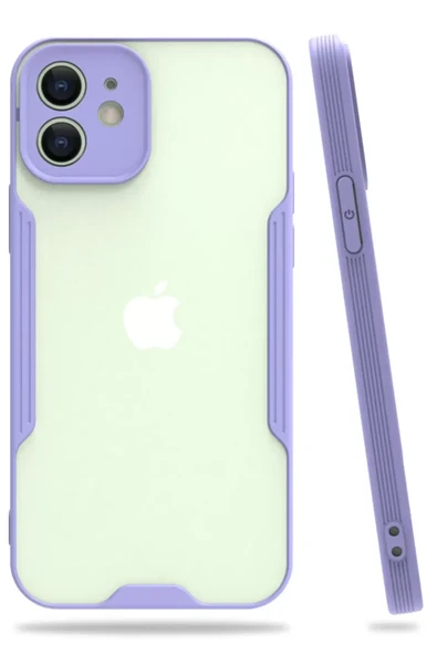 Newface Apple iPhone 12 Kılıf Platin Silikon - Lila ürün görseli 1