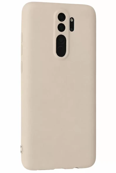 Newface Xiaomi Redmi Note 8 Pro Kılıf First Silikon - Krem - Resim 2