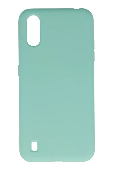 Newface Samsung Galaxy A01 Kılıf Nano içi Kadife Silikon - Turkuaz ürün görseli 1