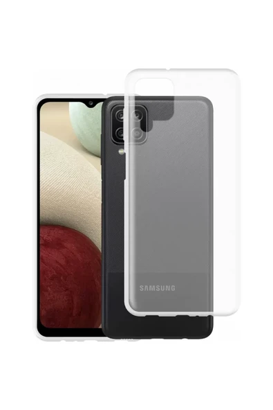 Newface Samsung Galaxy A12 Kılıf Lüx Şeffaf Silikon ürün görseli 1