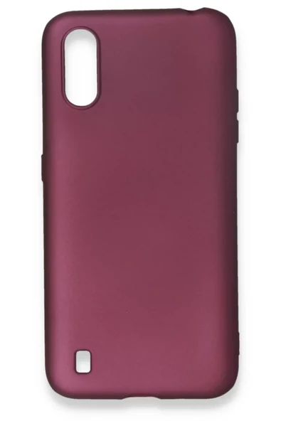 Newface Samsung Galaxy A01 Kılıf First Silikon - Mürdüm ürün görseli 1