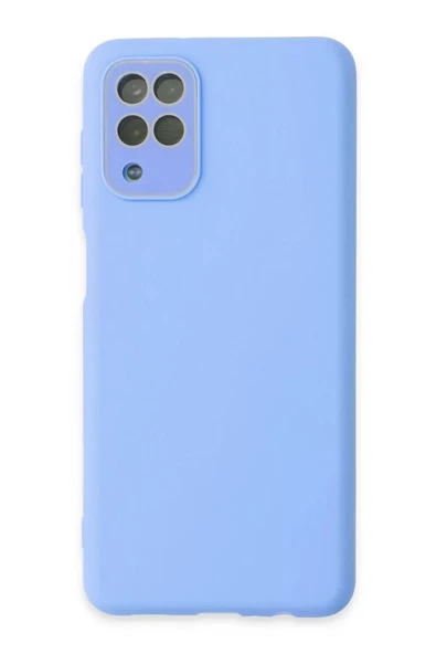 Newface Samsung Galaxy A22 Kılıf Lansman Glass Kapak - Mavi ürün görseli 1