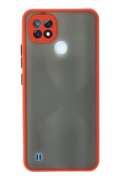 Newface Realme C21 Kılıf Montreal Silikon Kapak - Kırmızı ürün görseli 1