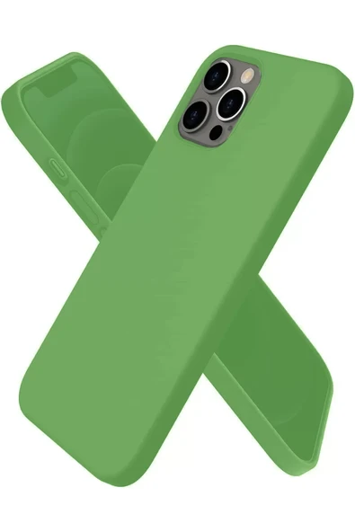 Newface Apple iPhone 12 Pro Max Kılıf First Silikon - Yeşil ürün görseli 1