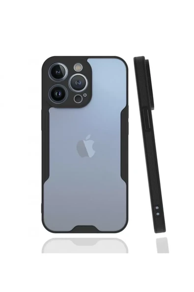Newface Apple iPhone 13 Pro Kılıf Platin Silikon - Siyah ürün görseli 1