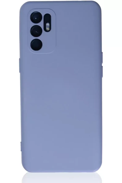Newface Oppo Reno 6 Kılıf Nano içi Kadife Silikon - Lila ürün görseli 1