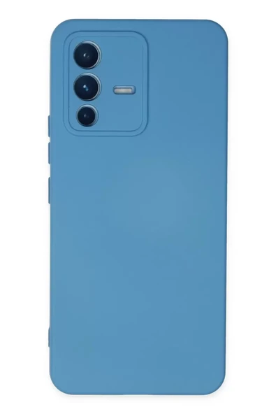 Newface Vivo V23 5G Kılıf Nano içi Kadife Silikon - Mavi ürün görseli 1