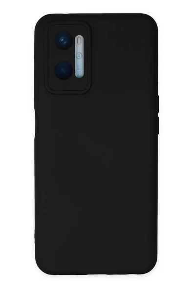 Newface Oppo A96 Kılıf Nano içi Kadife Silikon - Siyah ürün görseli 1